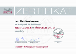 Zertifikat_Vorlage_ZVB mit Label_200228_GLG Seminare Alters-Vorsorge auf Top-Niveau